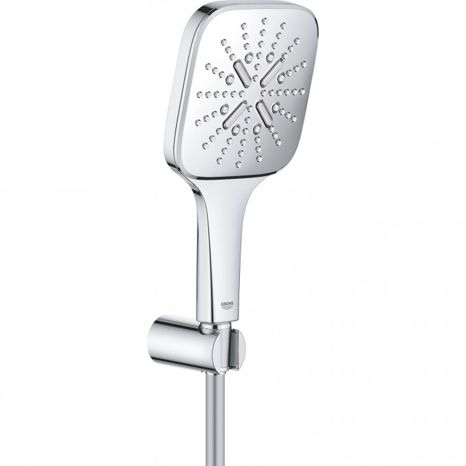 Душевой набор GROHE RAINSHOWER SMARTACTIVE 130 CUBE, 3 вида струй, хром () 26589000 Душевой набор GROHE RAINSHOWER SMARTACTIVE 130 CUBE, 3 вида струй, хром () 26589000